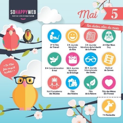 Calendrier éditorial MAI - So Happy Web | Nouvelles pratiques de communication et de médiation | Scoop.it