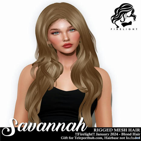 Savannah Hair Blonde Teleport Hub Group Gift by Firelight | Teleport Hub - Second Life Freebies | Second Life Freebies | Scoop.it