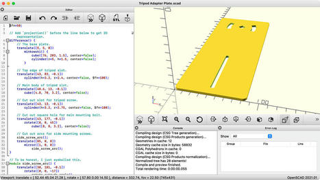 How to Export a 2D illustration of a 3D model in OpenSCAD | tecno4 | Scoop.it