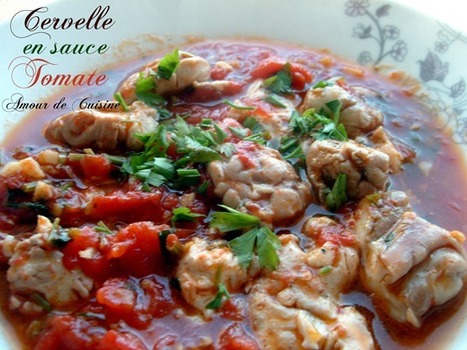 cervelle d'agneau en sauce tomate - chtitha mokh | Plats et recettes de fêtes : Noël, Saint Valentin, Ramadan, Aïd, Pâques... | Scoop.it