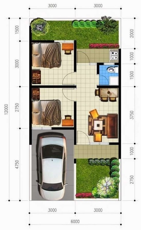 54 Gambar Desain Rumah 10 X 12 Terlihat Keren 