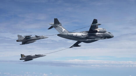 Gripen E Cleared for Refueling by KC-390 Millenium | DEFENSE NEWS | Scoop.it