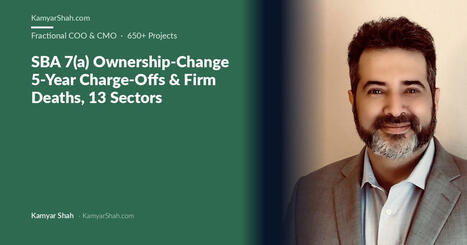 SBA 7(a) Ownership-Change 5-Year Charge-Offs & Firm Deaths, 13 Sectors | Tampa Florida | Scoop.it