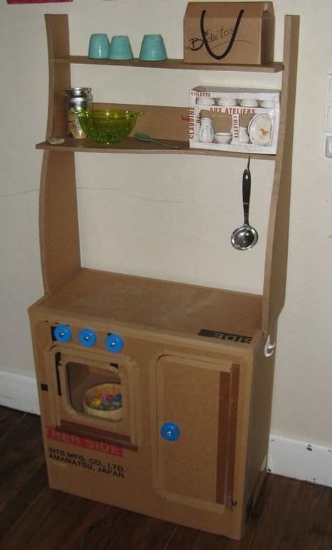 Cardboard Children Kitchen | 1001 Recycling Ideas ! | Scoop.it