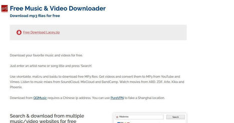 Lacey : un logiciel portable pour t&eacute;l&eacute;charger des musiques et des vid&eacute;os | Freewares | Scoop.it