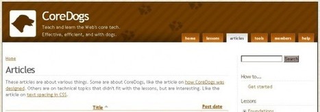 CoreDogs, lecciones para construir sitios y aplicaciones web | Recursos, Servicios y Herramientas de la Web 2.0 en pequeñas dosis. | Scoop.it