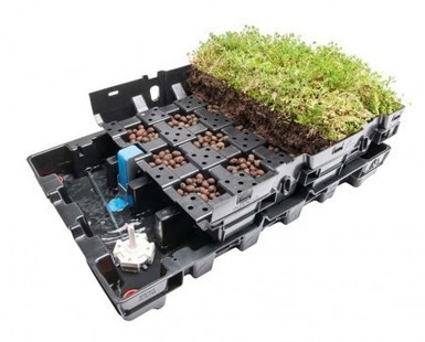 Deux systèmes de rétention pluviale pour une toiture végétalisée | Build Green, pour un habitat écologique | Scoop.it