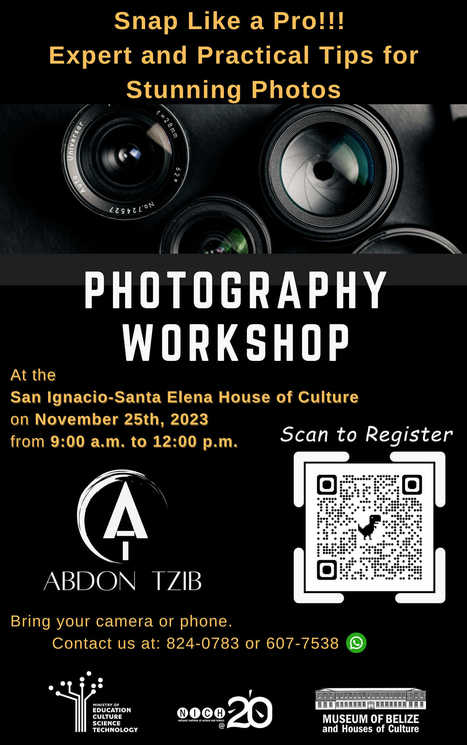 Photography Workshop at SISE HoC - Nov-2023 | Cayo Scoop!  The Ecology of Cayo Culture | Scoop.it