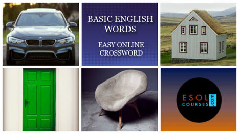 Basic English Words - Simple EFL Crossword Puzzle for beginners | English Word Power | Scoop.it
