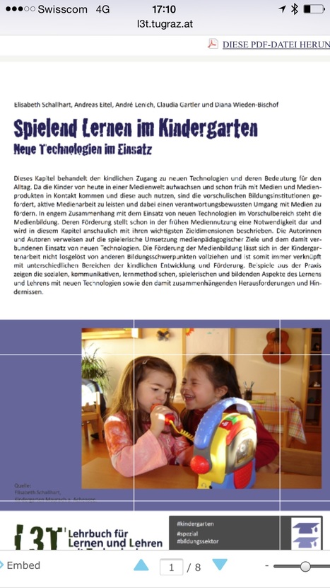 Spielend Lernen im Kindergarten - Neue Technologien im Einsatz | Schallhart | Lehrbuch für Lernen und Lehren mit Technologien | Digitale Medien in Kindergarten und Vorschule | Scoop.it