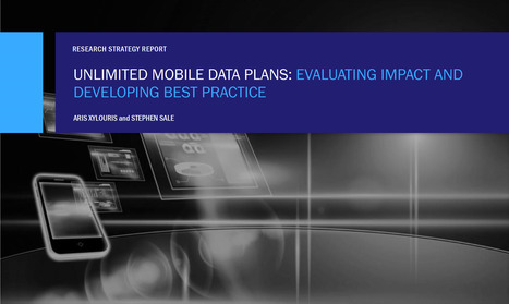 Unlimited Mobile Data Plans: Evaluating Impact and Developing Best Practice | #dotdot, the community internet | Scoop.it