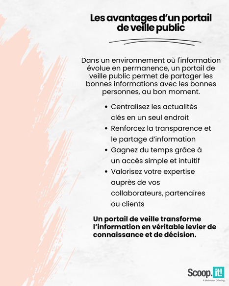#19 -&nbsp;&nbsp;Les avantages d&rsquo;un portail de veille public | Scoop.it Tutos & Conseils | Scoop.it