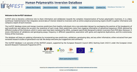 InvFEST: Human Polymorphic Inversion DataBase | bioinformatics-databases | Scoop.it