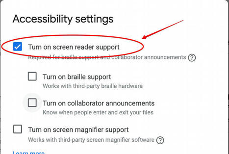 4 Important Google Docs Accessibility Features for Students with Visual Impairment via educators' technology | iGeneration - Humane Use of Technology in an AI world (Pedagogy & Digital Innovation) | Scoop.it