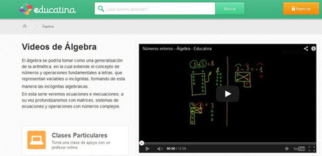 145 nuevos videos para aprender &Aacute;lgebra en Educatina | Educaci&oacute;n Siglo XXI, Econom&iacute;a 4.0 | Scoop.it