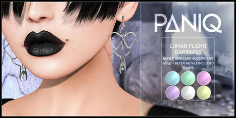 Lunar Flight Earrings Teleport Hub Group Gift by PANIQ | Teleport Hub - Second Life Freebies | Second Life Freebies | Scoop.it
