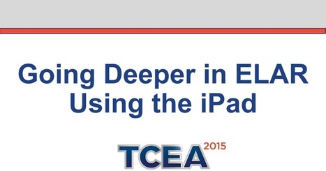 Going Deeper in ELAR Using the iPad | All things Elementary... Reading and Writing | Scoop.it