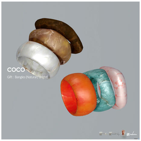 Bangles Natural & Bright June 2025 Gift by COCO Designs | Teleport Hub - Second Life Freebies | Teleport Hub | Scoop.it