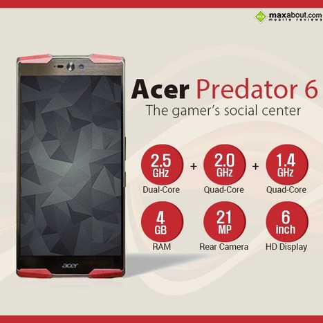 Acer Predator 6 – World’s Best Gaming Smartphone | Maxabout Mobiles | Scoop.it