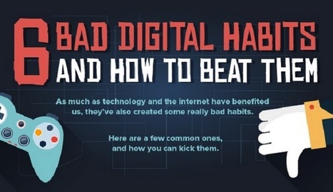 Infografía con los malos hábitos digitales modernos | TIC & Educación | Scoop.it
