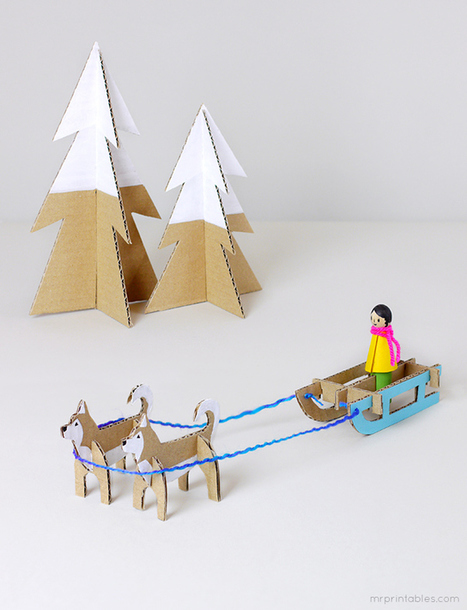 Peg dolls Winter Wonderland | Aprender Manualidades infantiles | Scoop.it