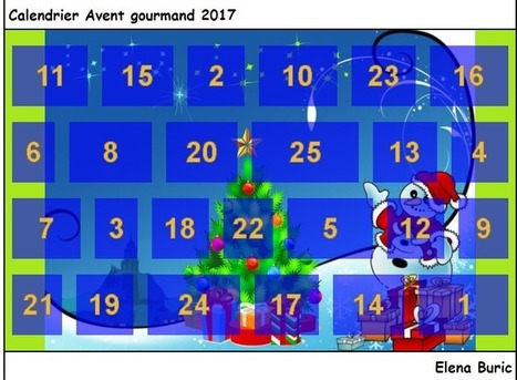 Calendrier de l'Avent  en ligne 2017: deux variantes. Thème: repas de Noël | FLE CÔTÉ COURS | Scoop.it