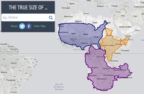 The true size of… | Journalisme graphique | Scoop.it