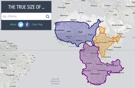 The True Size Of ... | Digital Delights - Digital Tribes | Scoop.it