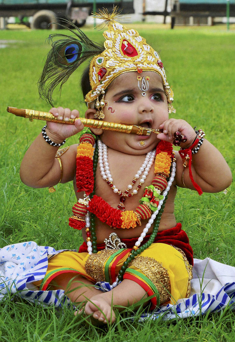 krishna makeup for baby boy