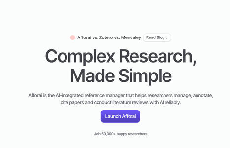 Afforai. IA pour la recherche et le travail documentaire | Ressources Community Manager | Scoop.it