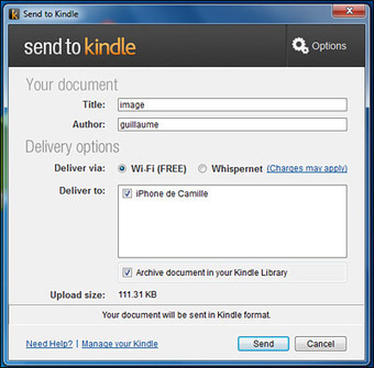 Amazon propose l'application Send To Kindle pour Windows | Fran&ccedil;ois MAGNAN  Formateur Consultant | Scoop.it