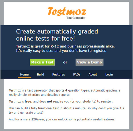 Testmoz - The Test Generator | Moodle and Web 2.0 | Scoop.it