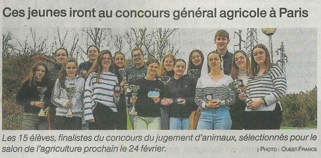 15 jeunes d'Agricampus iront au concours général agricole à Paris | Agricampus Laval | Scoop.it