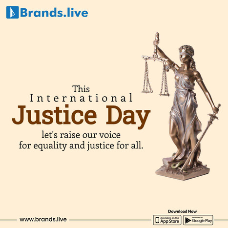 Create International justice day Posters & images on Brands.live | Brands.live | Scoop.it