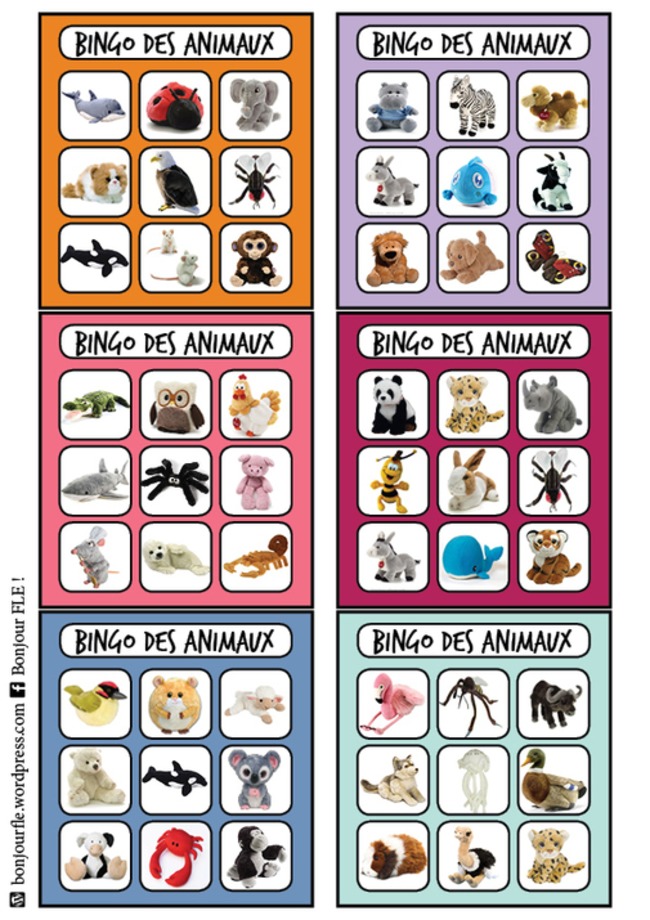 Bingo des animaux | POURQUOI PAS... EN FRANÇAIS ? | Scoop.it