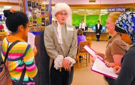 Lufkin Middle School students use living wax museum to study famous figures from Texas history | Creativity in the School Library | Scoop.it