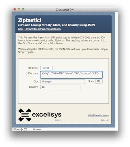 ZipTastic! FileMaker Pro 12 using Web services to get info- eX Cetera | Claris FileMaker Love | Scoop.it