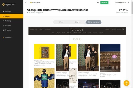 Outil : réaliser une veille concurrentielle de sites automatiquement avec PageScreen.io | Intelligence économique & stratégique - Stratégie d'innovation | Scoop.it