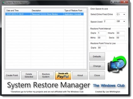System Restore Manager, un gestionnaire complet des points de restauration Windows | Le Top des Applications Web et Logiciels Gratuits | Scoop.it