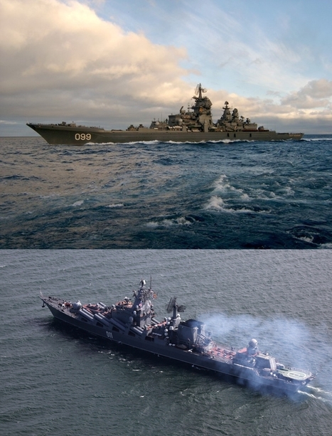 Le croiseur nucléaire russe Pyotr Veliky et le croiseur Varyag entrent en Méditerranée | Newsletter navale | Scoop.it