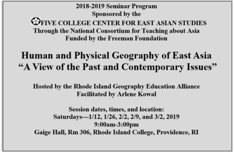 2019 East Asia Seminars | Rhode Island Geography Education Alliance | Scoop.it