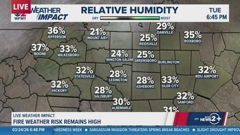 Fire weather risk remains high in North Carolina - WCNC | Operation Deimos | Scoop.it