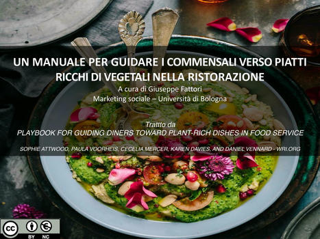 UN MANUALE PER GUIDARE I COMMENSALI VERSO PIATTI RICCHI DI VEGETALI NELLA RISTORAZIONE - G.Fattori  | One Health News: salute, ambiente e società - A cura di ISDE, Festival della salute, Marketing sociale. N°16 | Scoop.it