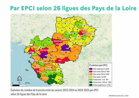 Bilan Impact JOP2024 sur la prise de licences sportives en Pays de la Loire ? | 1 - Etudes - Rapports - Chiffres Clefs | Scoop.it