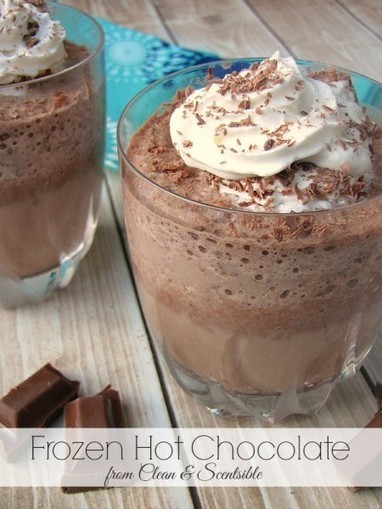 Frozen Hot Chocolate Recipe - Clean and Scentsible | The Chic Chocolate Curator | Scoop.it