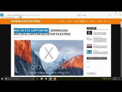 Mac Os X El Capitan Iso File Download