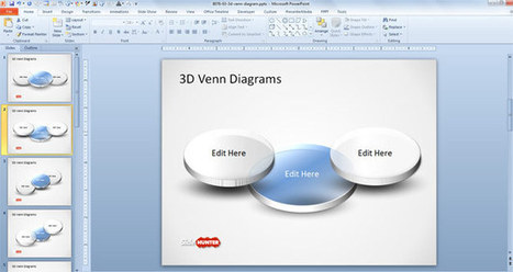 Free 3D Venn Diagram Template for PowerPoint | Diagrams | Scoop.it