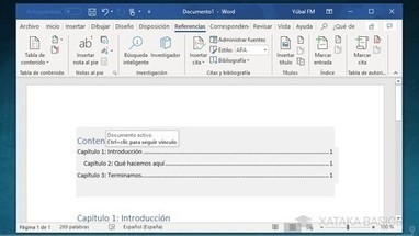 C&oacute;mo hacer un &iacute;ndice autom&aacute;tico en Word | I didn't know it was impossible.. and I did it :-) - No sabia que era imposible.. y lo hice :-) | Scoop.it
