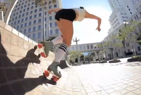 Roller derby dame struts her stuff in stunt video [video] | Digital-News on Scoop.it today | Scoop.it