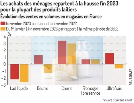 Produits laitiers : la consommation des ménages français reprend des couleurs | Lait de Normandie... et d'ailleurs | Scoop.it